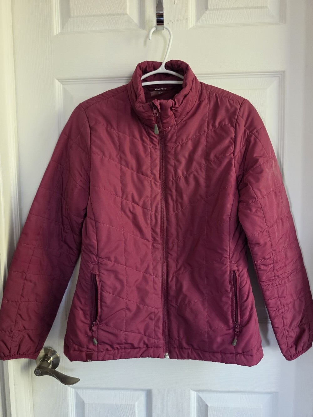 Windriver Women's Quilted Puffer Jacket - Berry Red Size: Small